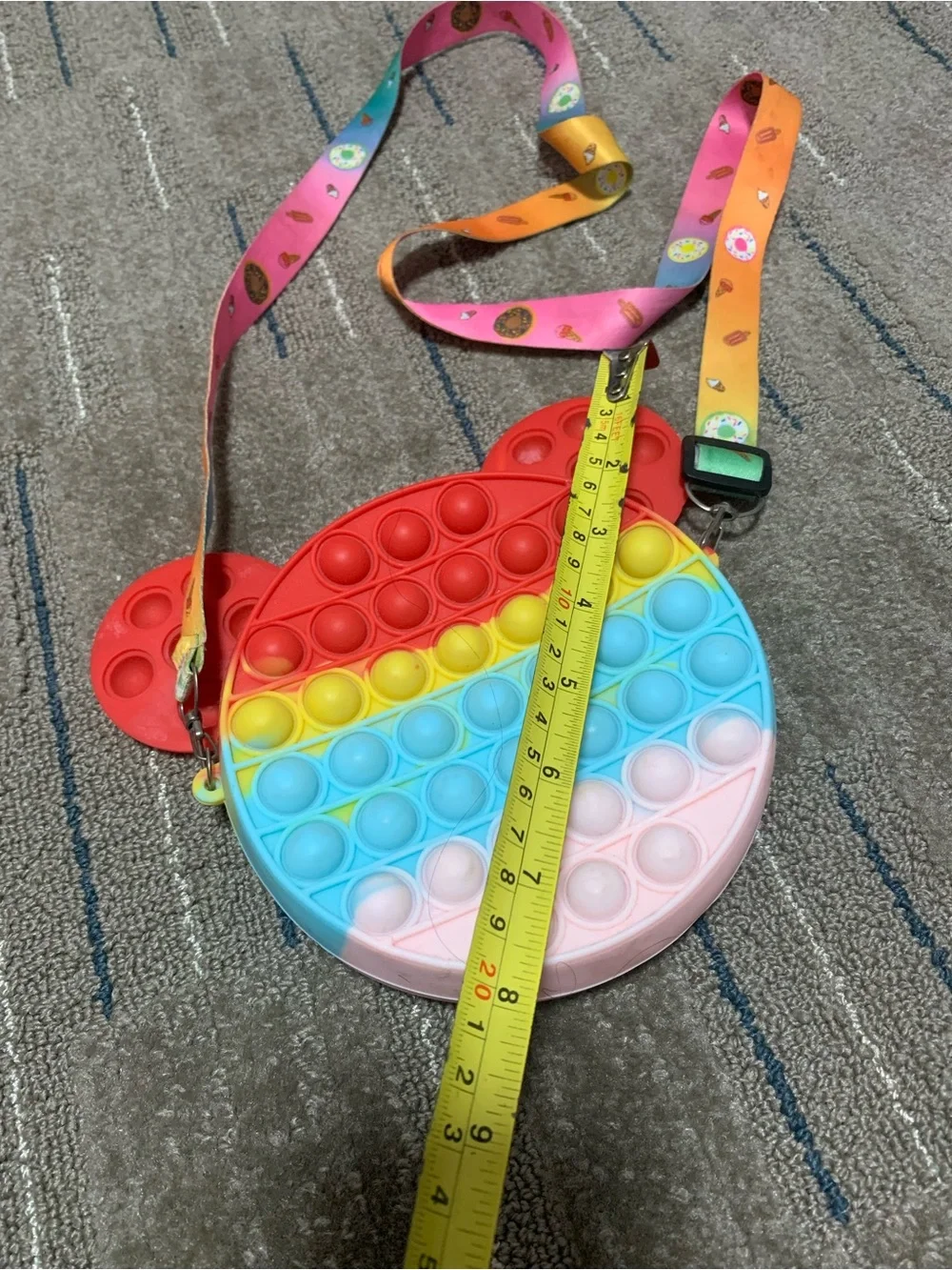 Kids Rainbow Pop-It Crossbody Bag - Multicolor
